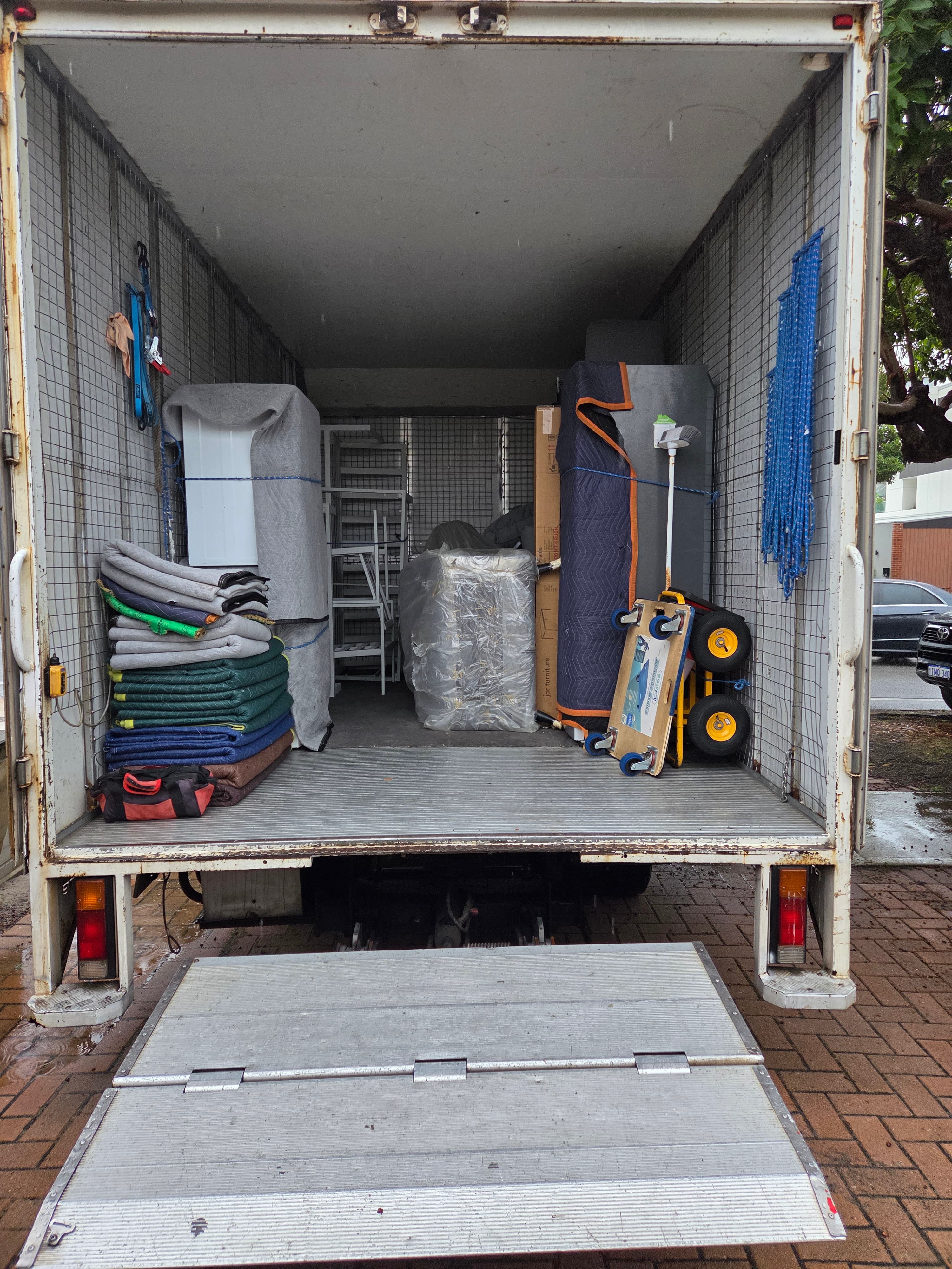 Home items loaded onto the truck